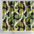 Black Hawaii Plumeria Lei With Tropical Leaves Shower Curtain