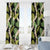 Black Hawaii Plumeria Lei With Tropical Leaves Window Curtain