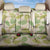 Beige Hawaii Plumeria Lei With Tropical Leaves Back Car Seat Cover