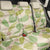 Beige Hawaii Plumeria Lei With Tropical Leaves Back Car Seat Cover