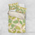 Beige Hawaii Plumeria Lei With Tropical Leaves Bedding Set