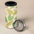 Beige Hawaii Plumeria Lei With Tropical Leaves 4 in 1 Can Cooler Tumbler