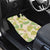 Beige Hawaii Plumeria Lei With Tropical Leaves Car Mats