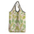 Beige Hawaii Plumeria Lei With Tropical Leaves Grocery Bag