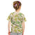 Beige Hawaii Plumeria Lei With Tropical Leaves Kid T Shirt