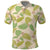 Beige Hawaii Plumeria Lei With Tropical Leaves Polo Shirt