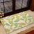 Beige Hawaii Plumeria Lei With Tropical Leaves Rubber Doormat