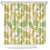 Beige Hawaii Plumeria Lei With Tropical Leaves Shower Curtain