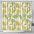 Beige Hawaii Plumeria Lei With Tropical Leaves Shower Curtain