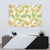 Beige Hawaii Plumeria Lei With Tropical Leaves Tapestry