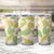 Beige Hawaii Plumeria Lei With Tropical Leaves Tumbler Cup