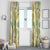 Beige Hawaii Plumeria Lei With Tropical Leaves Window Curtain