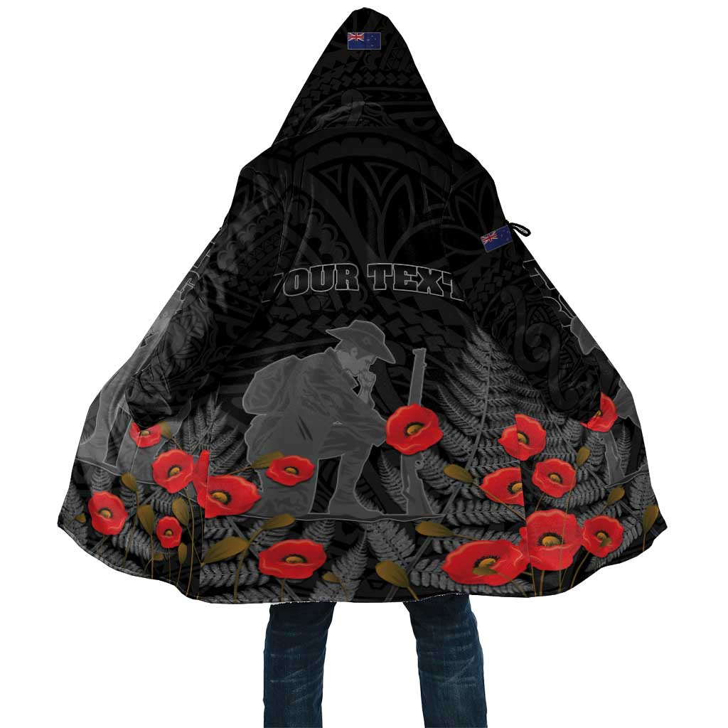 Personalised New Zealand ANZAC Day Cloak Lest We Forget Soldier Memorial