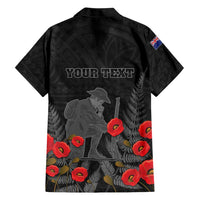 Personalised New Zealand ANZAC Day Hawaiian Shirt Lest We Forget Soldier Memorial