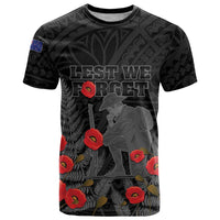 Personalised New Zealand ANZAC Day T Shirt Lest We Forget Soldier Memorial