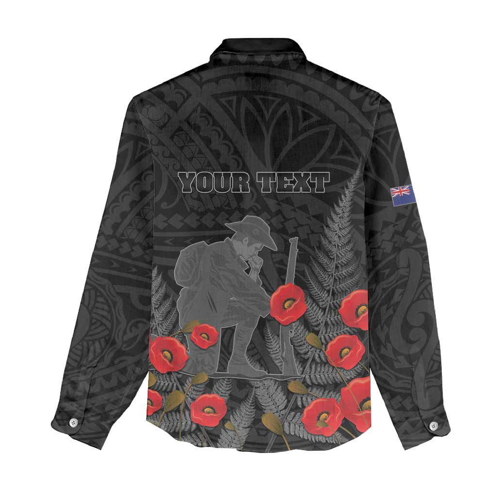 Personalised New Zealand ANZAC Day Women Casual Shirt Lest We Forget Soldier Memorial LT15 - Polynesian Pride