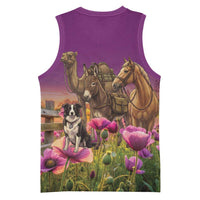 ANZAC Day Basketball Jersey Lest We Forget The Animals Of War