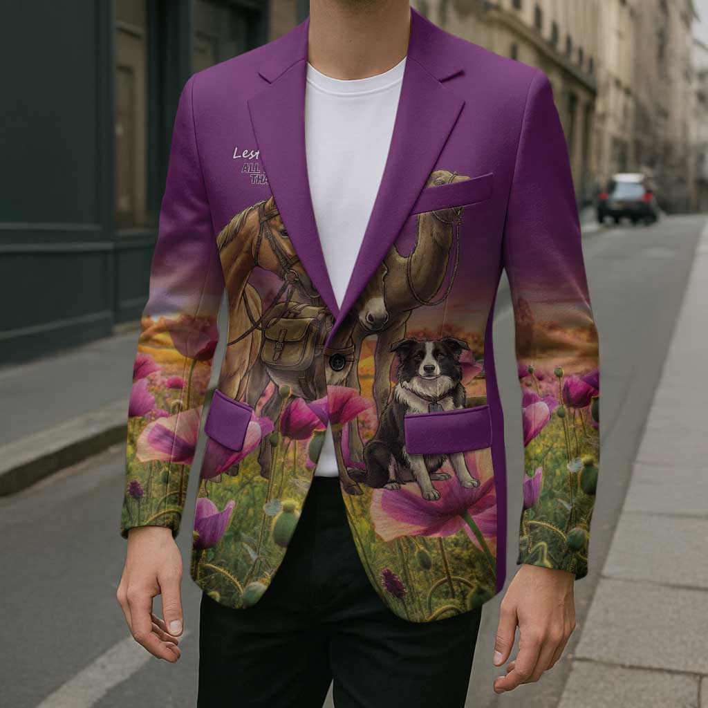 ANZAC Day Blazer Lest We Forget The Animals Of War