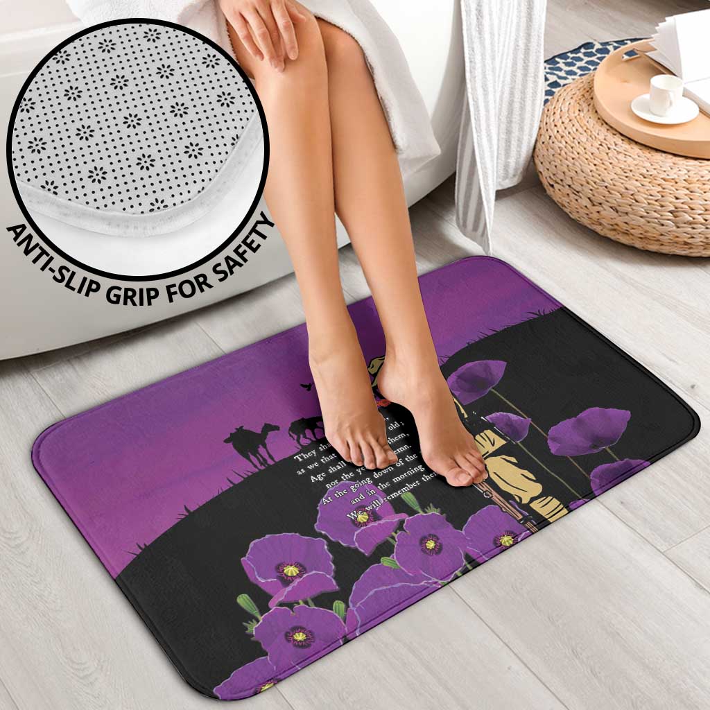 ANZAC Soldier and War Animals Bathroom Set We Will Remember Them