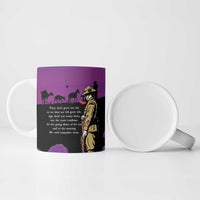 ANZAC Soldier and War Animals Ceramic Mug We Will Remember Them