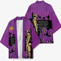 ANZAC Soldier and War Animals Kimono We Will Remember Them