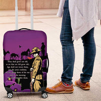 ANZAC Soldier and War Animals Luggage Cover We Will Remember Them