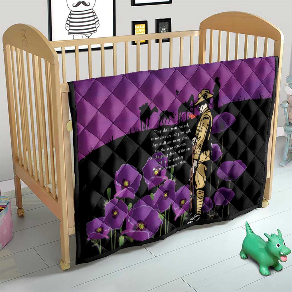 ANZAC Soldier and War Animals Quilt We Will Remember Them