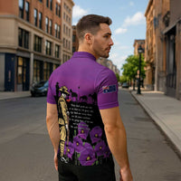 ANZAC Soldier and War Animals Zipper Polo Shirt We Will Remember Them
