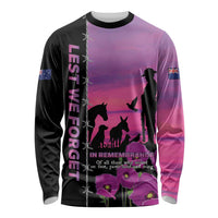 Personalised ANZAC War Animals Long Sleeve Shirt Lest We Forget Memorial