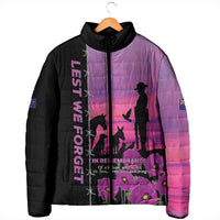 Personalised ANZAC War Animals Padded Jacket Lest We Forget Memorial