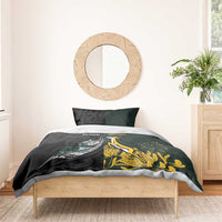 New Zealand and South Africa Rugby Bedding Set Silver Fern With Springboks