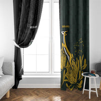 New Zealand and South Africa Rugby Window Curtain Silver Fern With Springboks