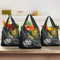 New Zealand and South Africa Rugby Grocery Bag Maori Kiwi With Springboks
