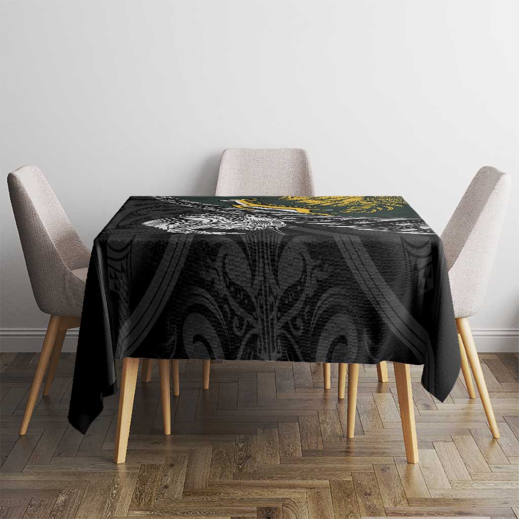 New Zealand and South Africa Rugby Tablecloth Maori Kiwi With Springboks