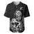 New Zealand Silver Fern Rugby Custom Baseball Jersey Maori Tiki Black Version
