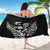 New Zealand Silver Fern Rugby Custom Sarong Maori Tiki Black Version