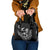 New Zealand Silver Fern Rugby Custom Shoulder Handbag Maori Tiki Black Version