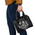 New Zealand Silver Fern Rugby Custom Shoulder Handbag Maori Tiki Black Version