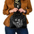 New Zealand Silver Fern Rugby Custom Shoulder Handbag Maori Tiki Black Version