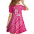 New Zealand Silver Fern Rugby Custom Family Matching Mermaid Dress and Hawaiian Shirt Maori Tiki Pink Version