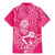 New Zealand Silver Fern Rugby Custom Family Matching Mermaid Dress and Hawaiian Shirt Maori Tiki Pink Version