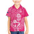 New Zealand Silver Fern Rugby Custom Family Matching Mermaid Dress and Hawaiian Shirt Maori Tiki Pink Version