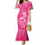 New Zealand Silver Fern Rugby Custom Mermaid Dress Maori Tiki Pink Version