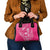 New Zealand Silver Fern Rugby Custom Shoulder Handbag Maori Tiki Pink Version