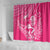 New Zealand Silver Fern Rugby Custom Shower Curtain Maori Tiki Pink Version