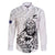New Zealand Silver Fern Rugby Custom Family Matching Summer Maxi Dress and Hawaiian Shirt Maori Tiki White Version