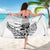 New Zealand Silver Fern Rugby Custom Sarong Maori Tiki White Version
