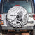New Zealand Silver Fern Rugby Custom Spare Tire Cover Maori Tiki White Version