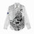 New Zealand Silver Fern Rugby Custom Women Casual Shirt Maori Tiki White Version