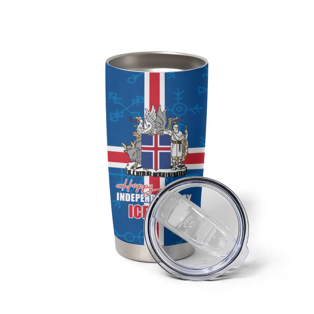 Iceland Icelandic National Day Tumbler Cup Happy 81th Anniversary
